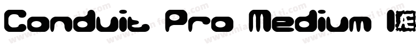 Conduit Pro Medium I字体转换